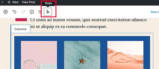 select block tool