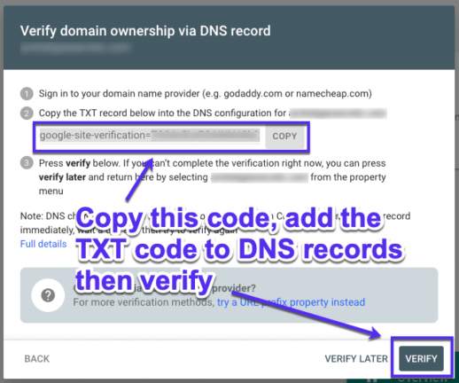 DNS TXT