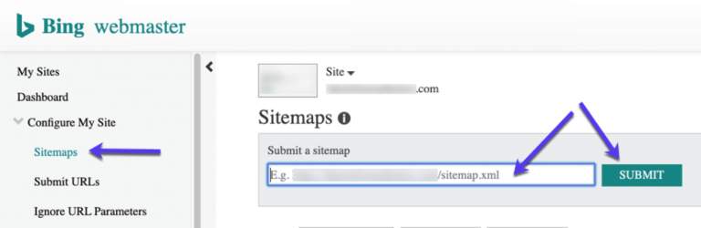 submit to bing
