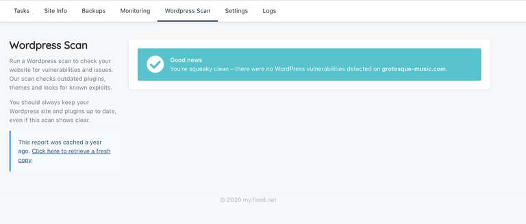 Run a security scan