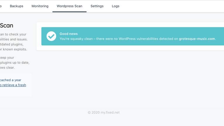 Run a security scan