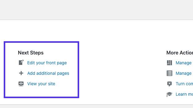 welcome tab wp