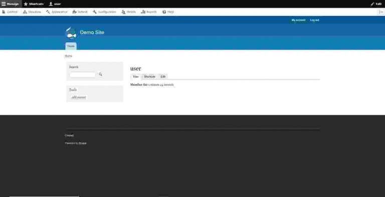 drupal interface