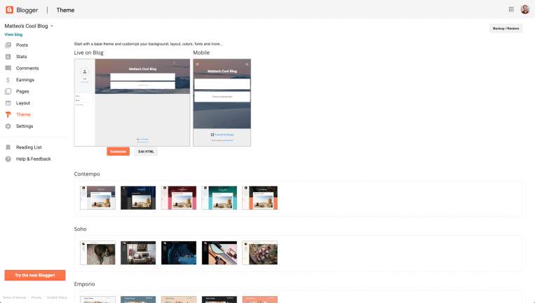 blogger themes