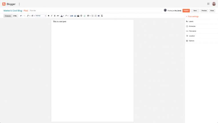 blogger ui