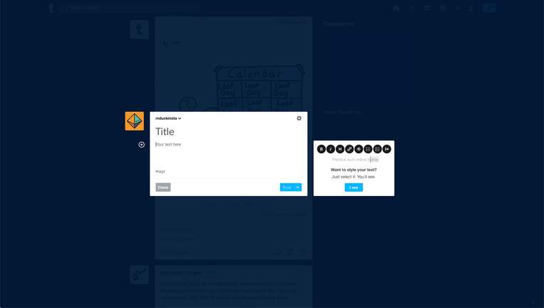 tumblr-interface