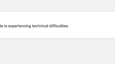 technical difficulties