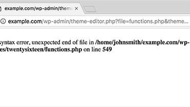 Syntax error