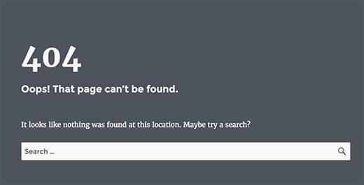 404 error