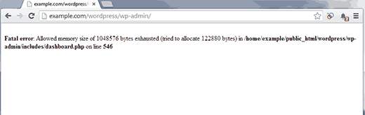 memory error