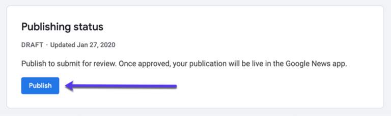 publishing status news