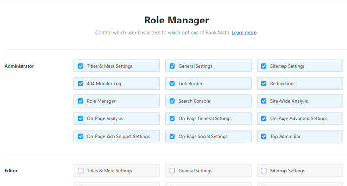 Role manager