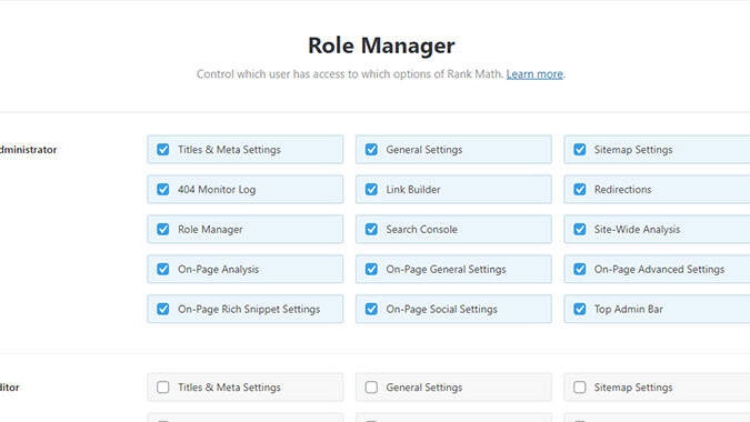 Role manager