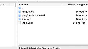 Deactivated plugins